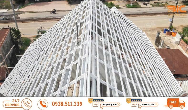 Khung kèo thép mạ nhôm kẽm
