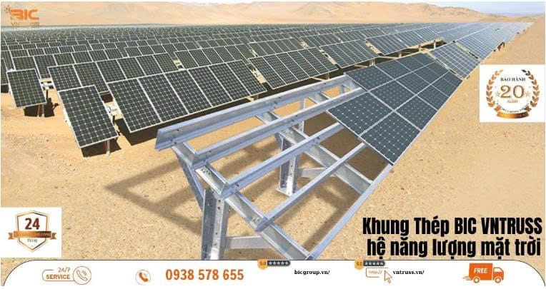 Khung giá đỡ tấm pin năng lượng mặt trời